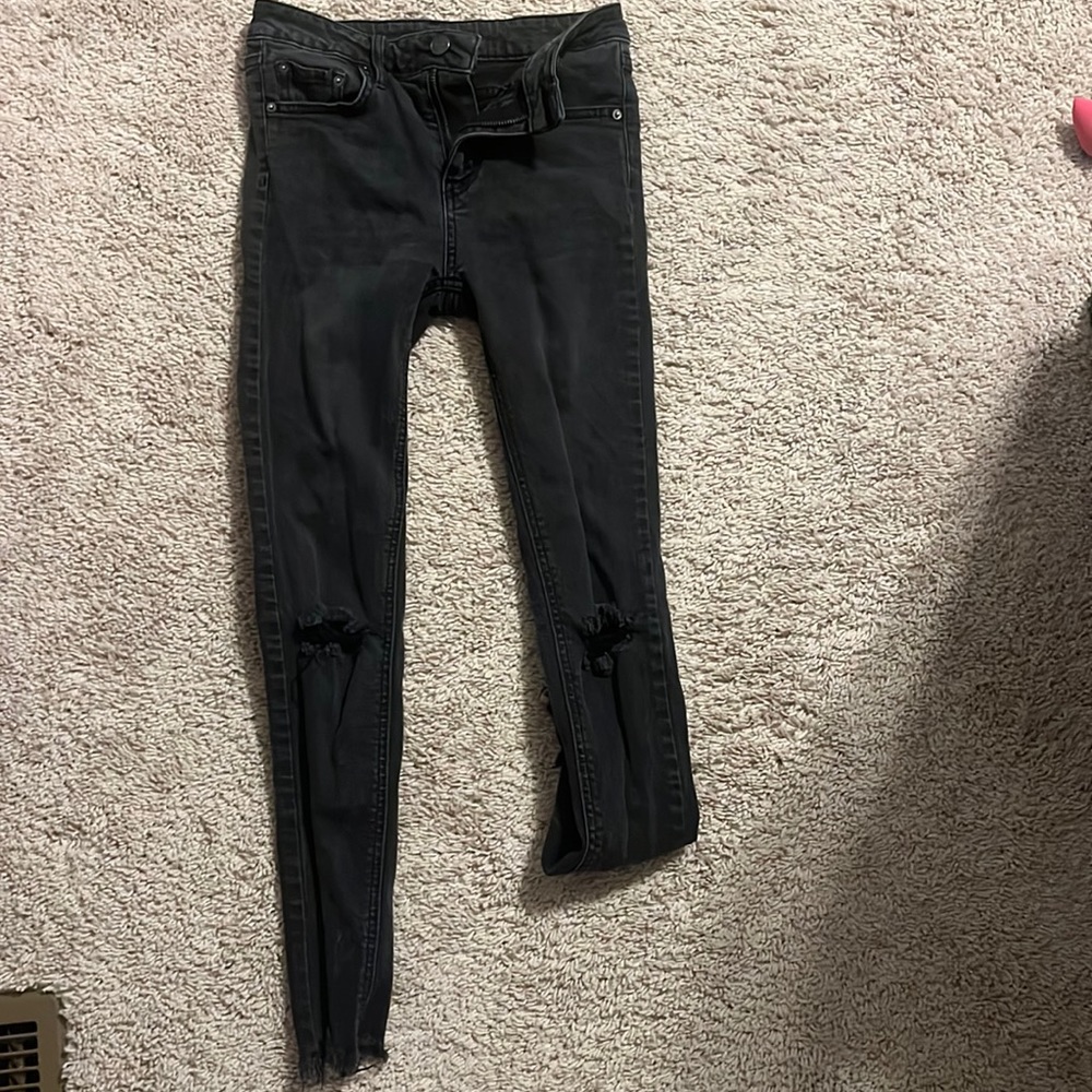 Wild fable black skinny ripped jeans